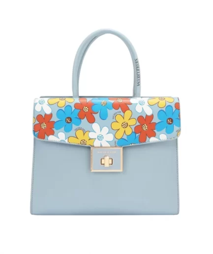 Floral Pop Cartera  Light Blue Nicole Lee