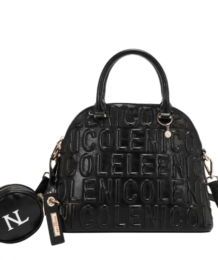 Embossed Elegance Cartera  Black Nicole Lee