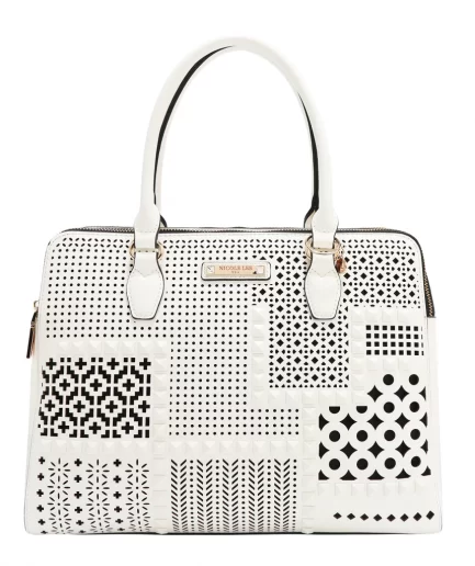 Geometric Cutout Cartera White Nicole Lee