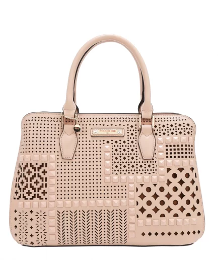 Geometric Cutout Cartera Pink Nicole Lee