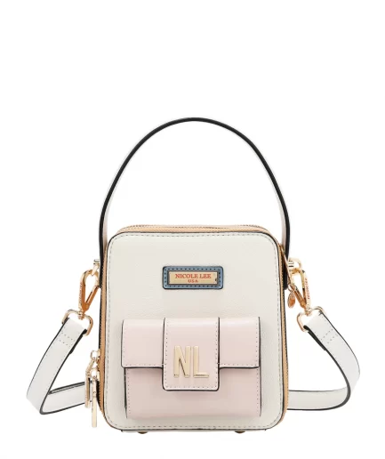 Colorblock Bandolera  White Nicole Lee