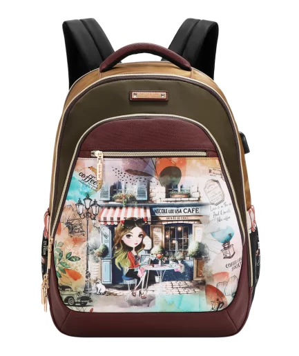 A Virtual Friend Mochila Multicompartimento  Nicole Lee