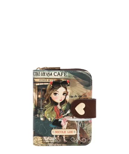 A  Virtual Friend Billetera con Tarjetero Nicole Lee