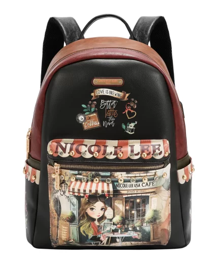 A Virtual Friend Mochila con Porta Celular Nicole Lee